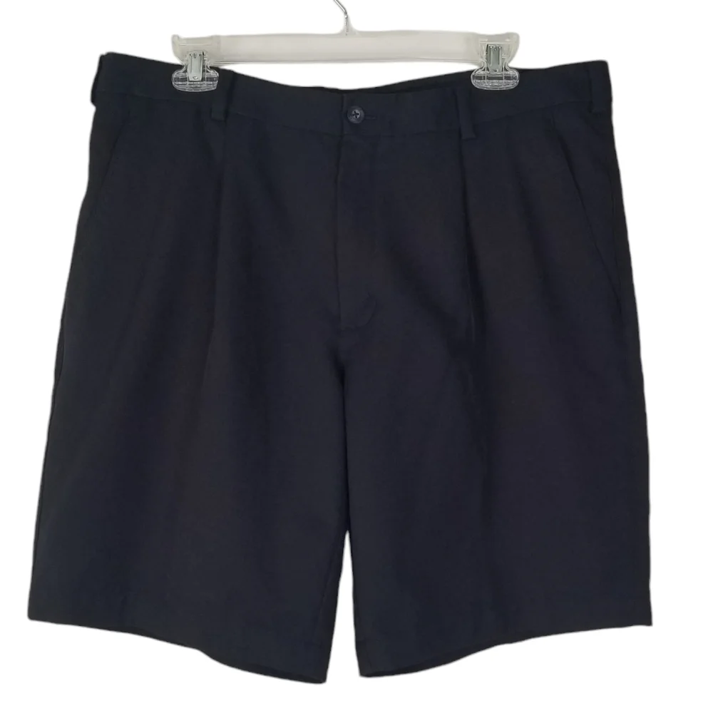 Nike Golf Dri-Fit Black Shorts Size 36 Athletic Casual